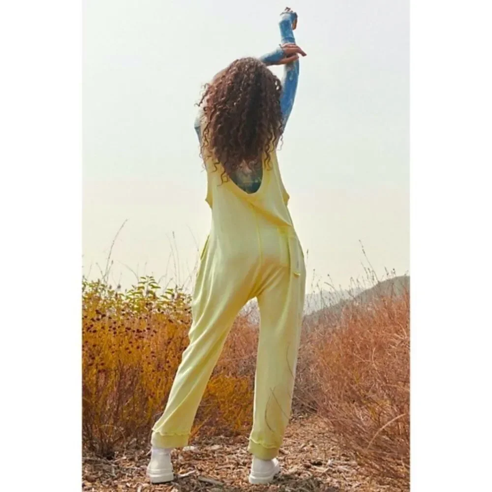 Free People Movement Riviera Onesie in Acid Lime size S
